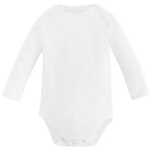 Basic White Long Sleeve Onesie
